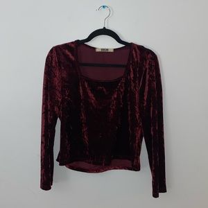 Red Velvet Love Sleeve Top